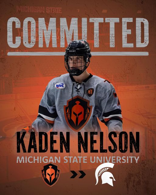 Kaden Nelson COMMITTED to D1 MSU